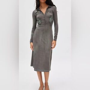 Diesel - D-Destrit Knit Long Sleeve Midi Dress